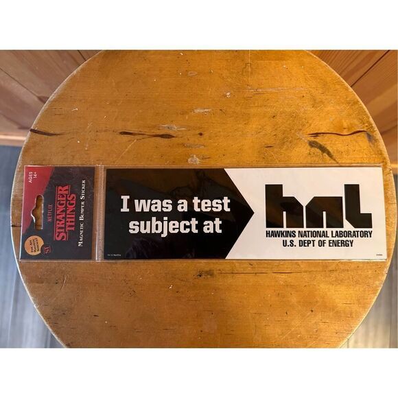 Netflix Stranger Things Magnetic Bumper Sticker NEW SEALED 9"×3"(3925) - Picture 1 of 3